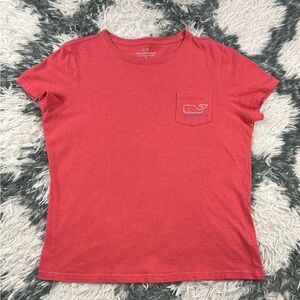 Vineyard Vines Women’s Pink Pocket Graphic T-shirt Size Medium
